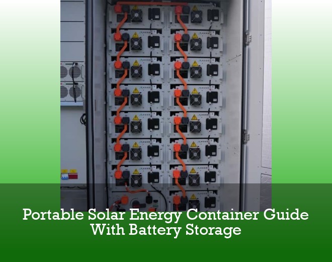 Portable Solar Energy Container Guide With Battery Storage